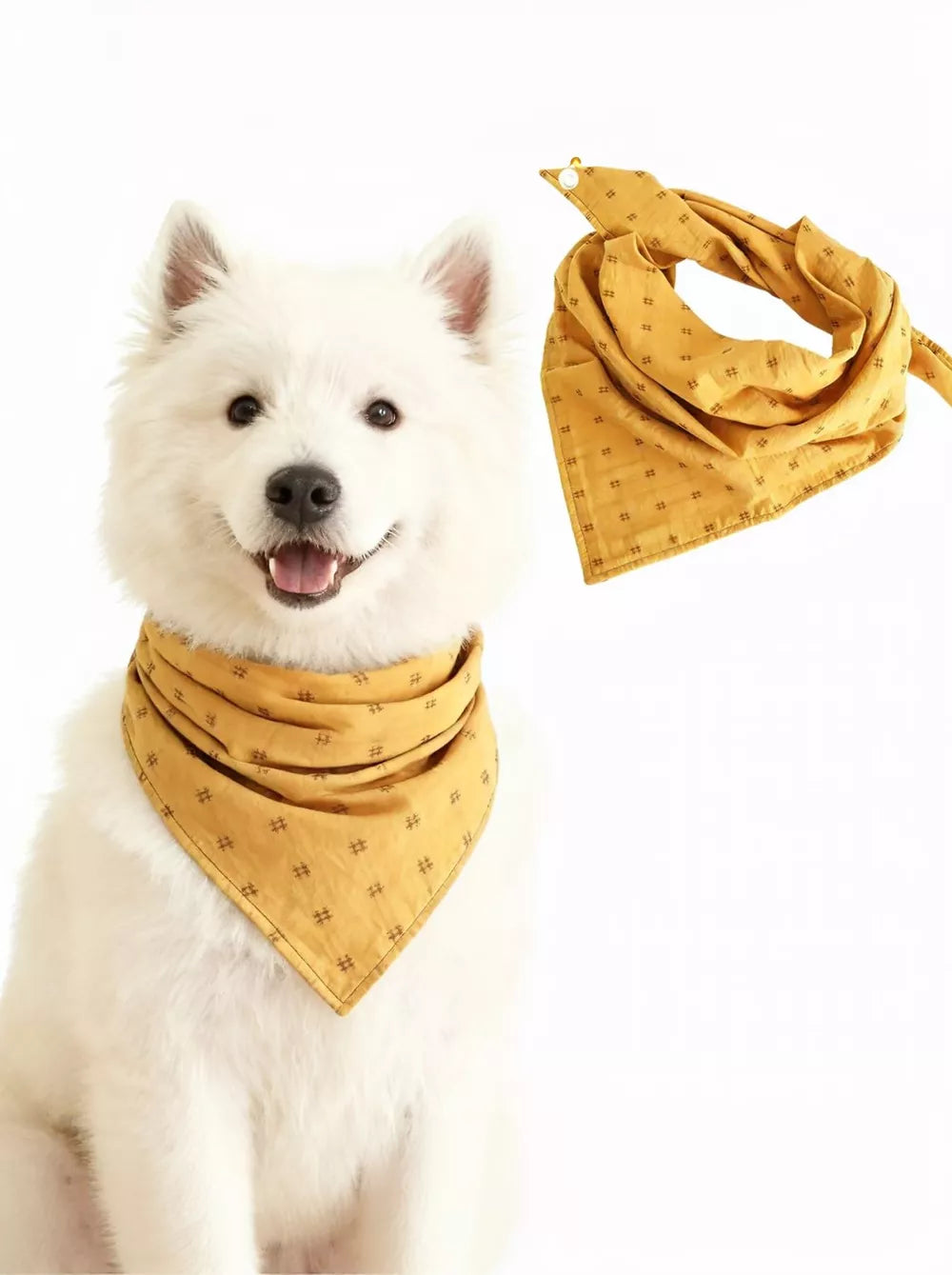 Soft Pet Scarf Bandana – Lightweight Polyester for Dogs & Cats