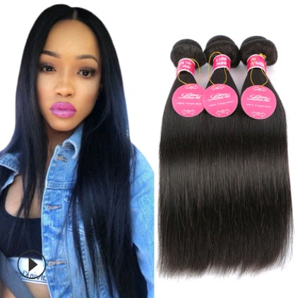 4x4 Human Hair Lace Closure - Straight Wave Natural Color