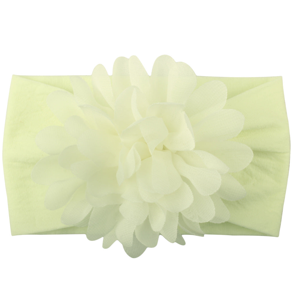 Baby Girl Flower Headband | Soft Chiffon Princess Hair Bow | 13 Colors