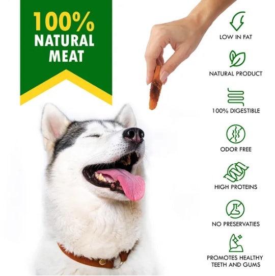 Premium Sweet Potato Chicken Wrapped Dog Treats - Grain-Free Training Snacks for All Breeds