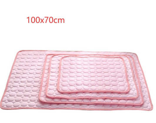 Ice Silk Self-Cooling Pet Mat for Dogs & Cats | No-Power Summer Cooling Pad