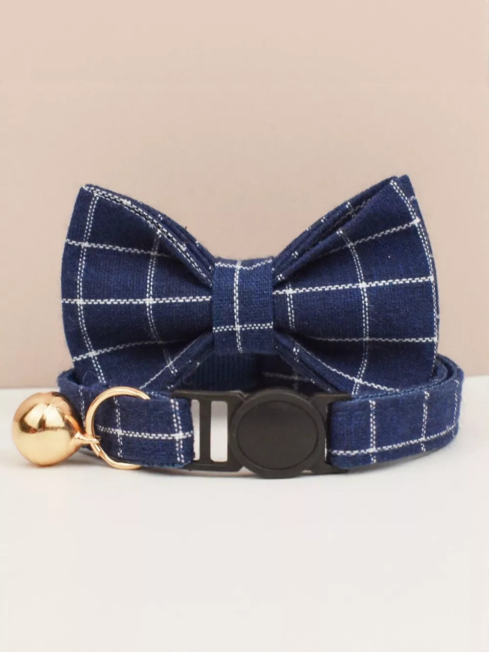 Bow Tie Cat Collar with Bell – 2-Piece Set (Size S & L)