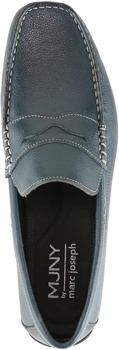 Men's Handcrafted Brazilian Leather Penny Loafers – Gel Heel Cushion, Arch Support & Anti-Slip Sole