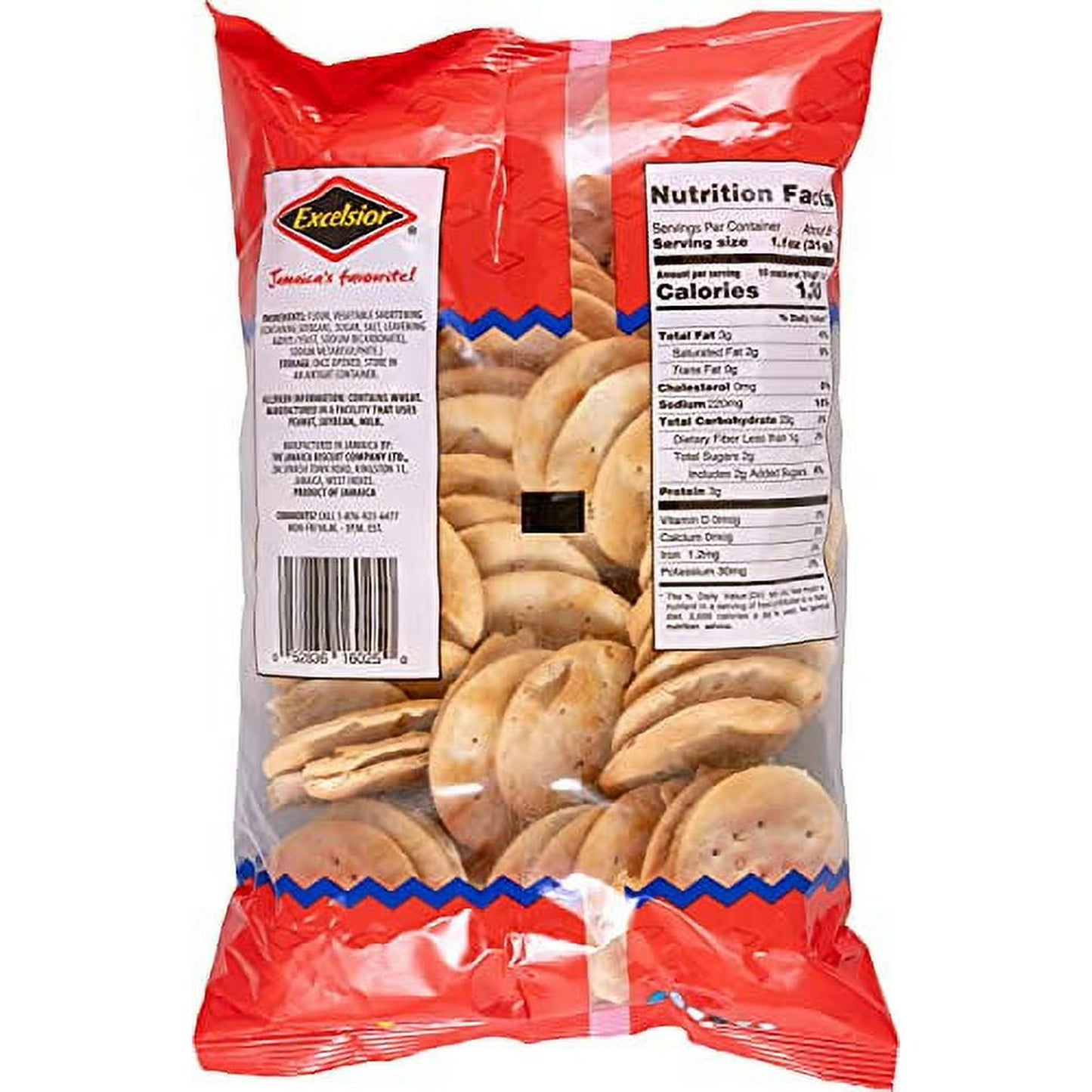 Excelsior Cream Crackers, 7 oz – Pack of 12 | Classic Jamaican Crackers
