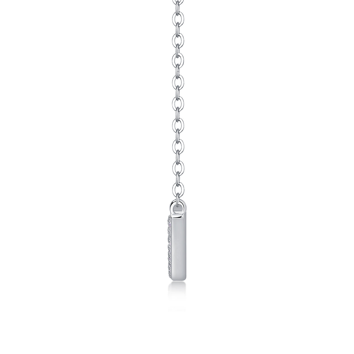 Moissanite Pendant Necklace | S925 Sterling Silver Platinum Plated