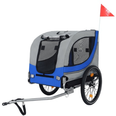 Large Dog Bike Trailer – 120 LB Capacity | All-Terrain Steel Frame Pet Carrier