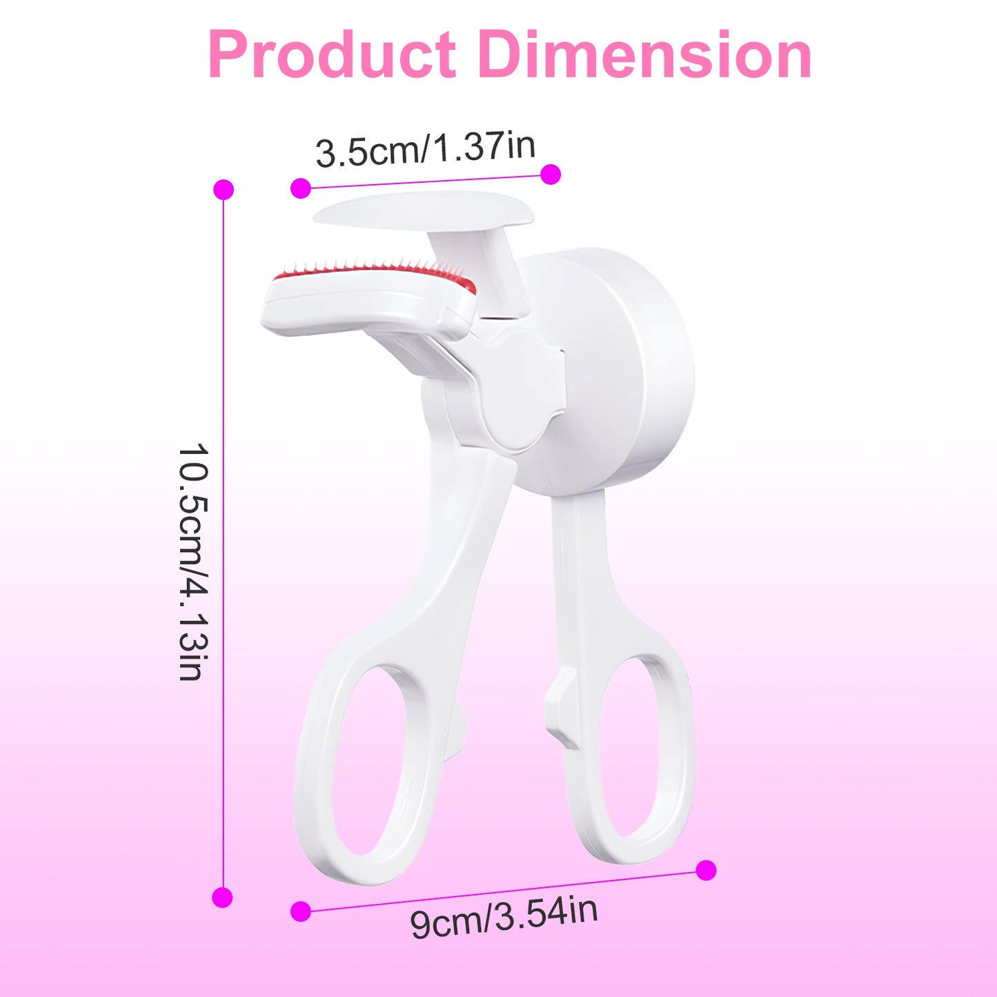 Heated Eyelash Curler - USB Rechargeable Electric Lash Curler with 3 Heat Settings
