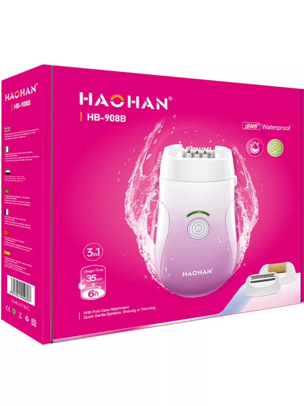 3-in-1 Portable Electric Hair Remover – Waterproof | Rechargeable | Travel-Ready