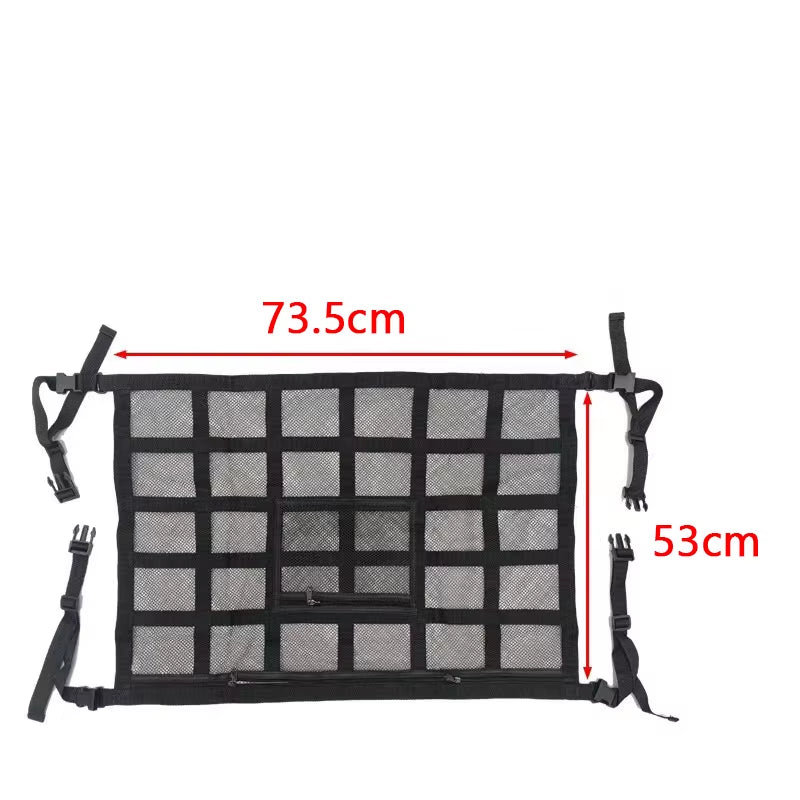 Car Ceiling Cargo Net Storage Net for Car Large Car Ceiling Cargo Net Pocket Mesh Car Roof Organizer for SUV Long Trip Camping