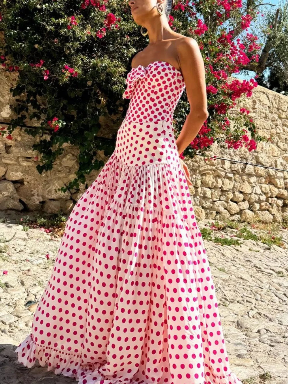 Printed One-Piece Swimsuit & Wrap Skirt Set