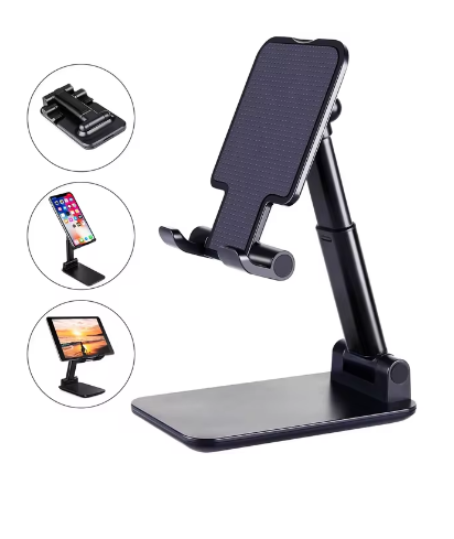 Desk Mobile Phone Holder Stand for iPhone, IPad Xiaomi Adjustable Desktop Tablet Holder Universal Table Cell Phone Stand