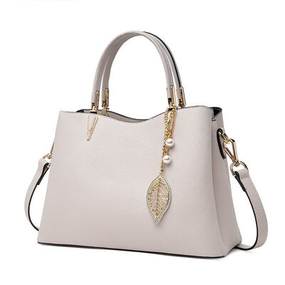Leather Top Handle Handbag – Structured Medium Satchel