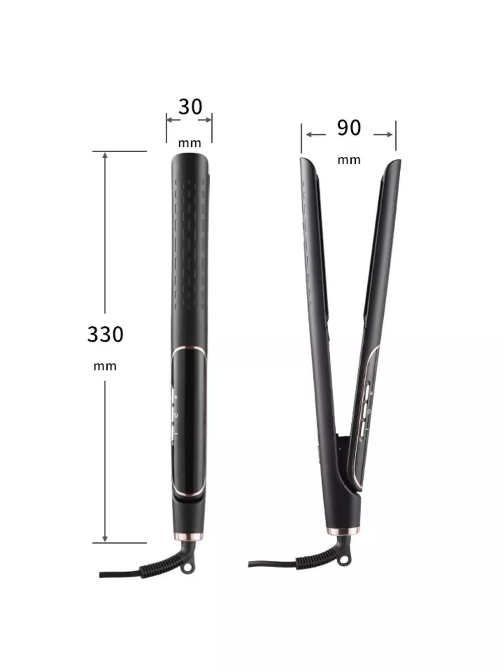 Electric Portable Hair Straightener – Sleek & Smooth Styling for Natural Hair, Wigs & Extensions