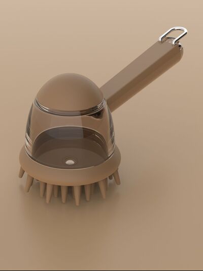 Liquid Pet Bath Brush – Built-In Shampoo Dispenser | Soft Silicone Bristles for Dogs & Cats