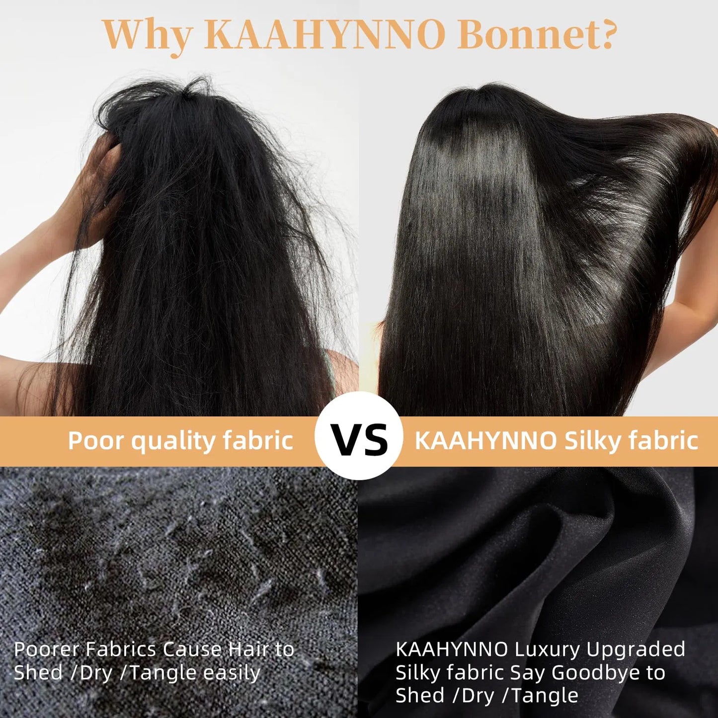 Satin Sleep Bonnet for Natural Hair – Adjustable Silk Hair Cap for All Hair Types (1A–4C)