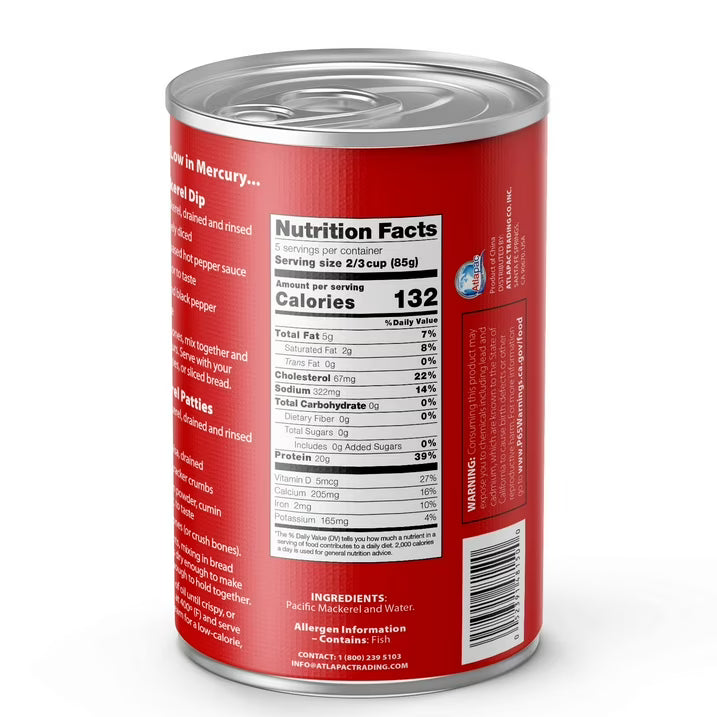 California Girl Pacific Premium Mackerel – Wild-Caught Canned Seafood
