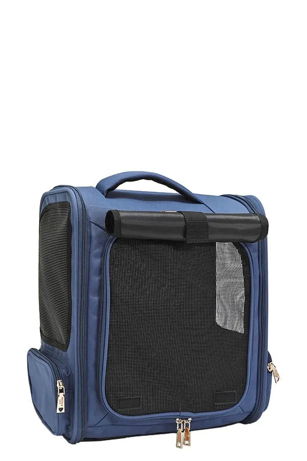 Nicole Lee USA Expandable Pet Carrier Backpack – Travel Bag for Small & Medium Pets