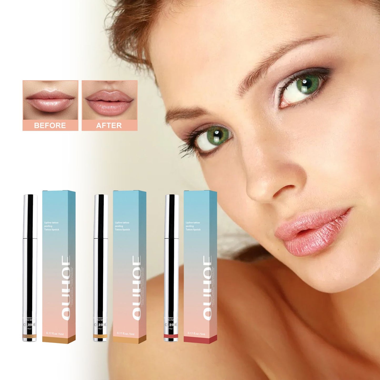 Peel-Off Lip Liner - Long-Lasting Plumping Lip Definer
