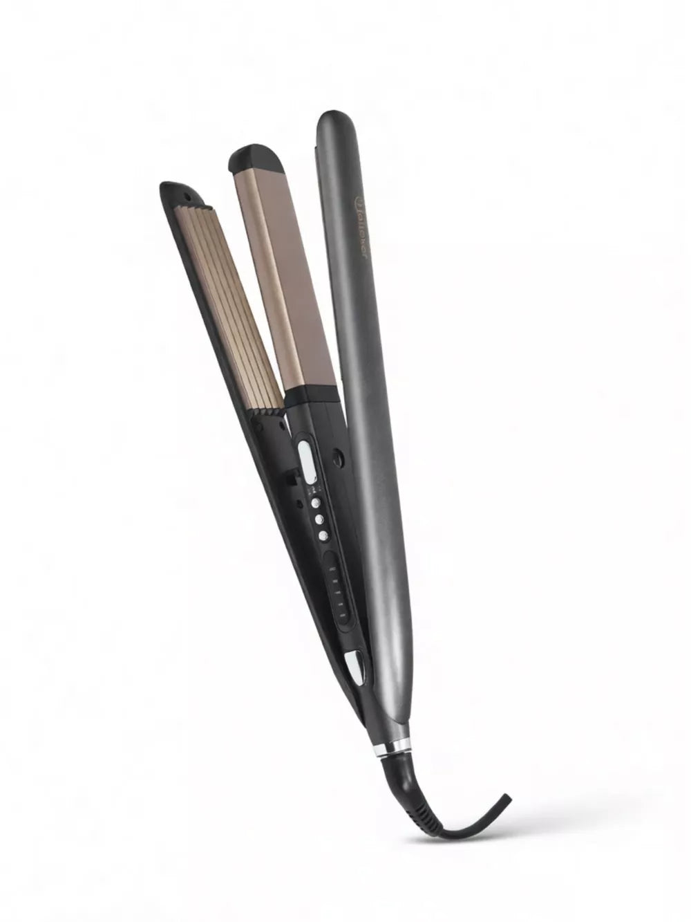 2-in-1 Hair Straightener & Curler – Adjustable Temperature | Multi-Functional Styling Tool