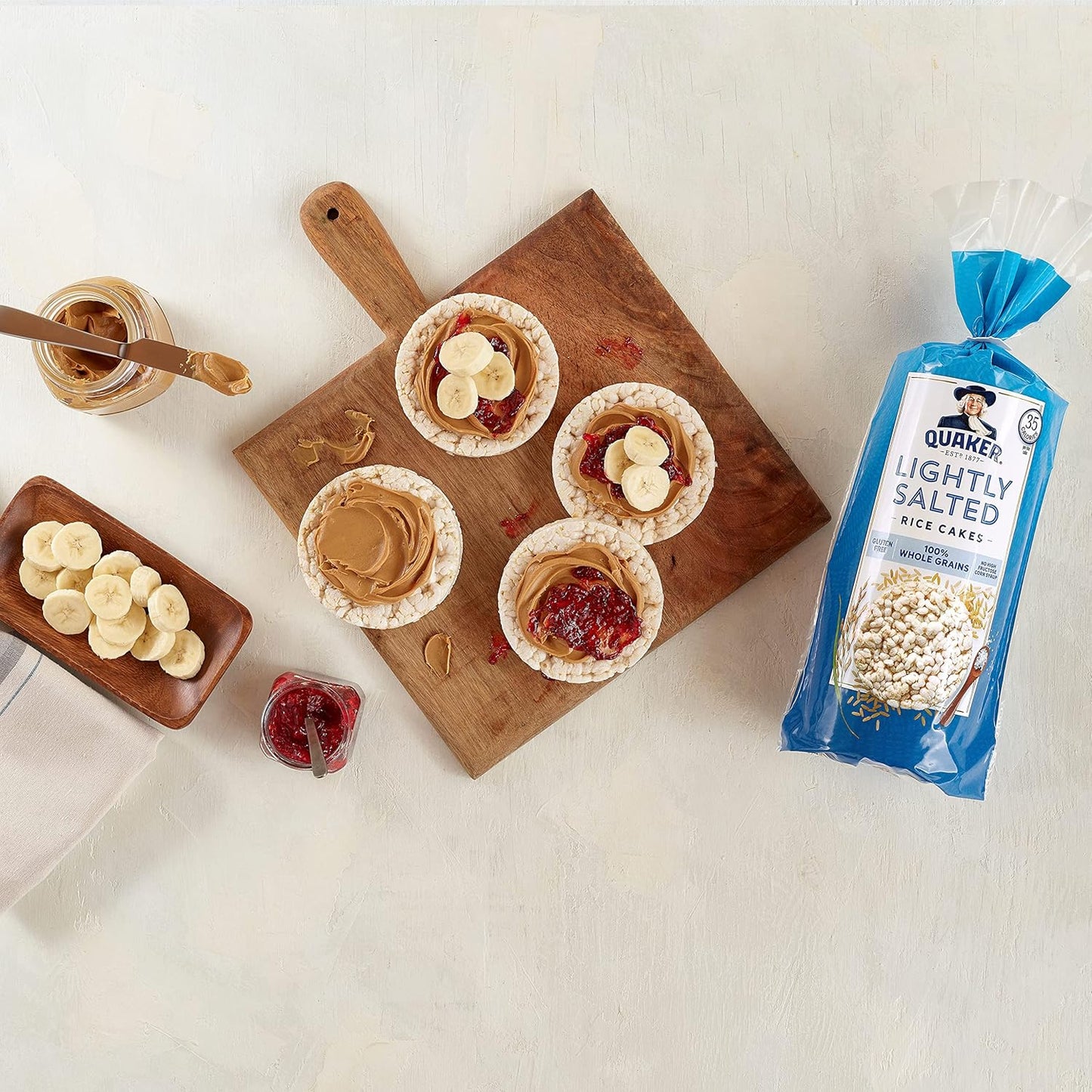 Quaker Rice Cakes, Lightly Salted, 4.47 oz