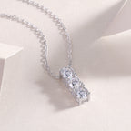 0.5 Carat Moissanite Pendant Necklace – 925 Sterling Silver & Platinum Plated