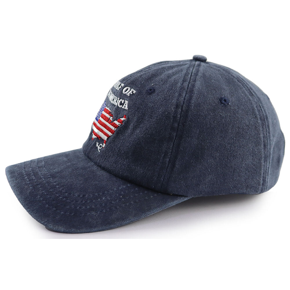 Gulf of America Patriotic Baseball Cap - 2 Pack American Flag Hats for Men & Women