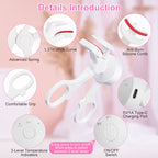 Heated Eyelash Curler - USB Rechargeable Electric Lash Curler with 3 Heat Settings