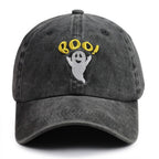 Embroidered BOO Baseball Cap 2-Pack - Adjustable Cotton Caps for Women & Men
