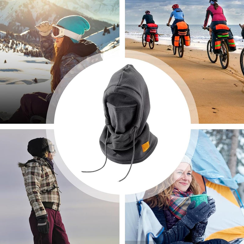 Winter Fleece Face Cover Balaclava - Windproof Ski Mask for Men & Women