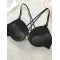 Women's Black Front-Button Lingerie Set – Sexy Bra & Panty Set