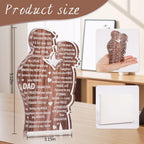 Dad Daughter Acrylic Plaque - Heartfelt Father's Day Gift from Daughter
