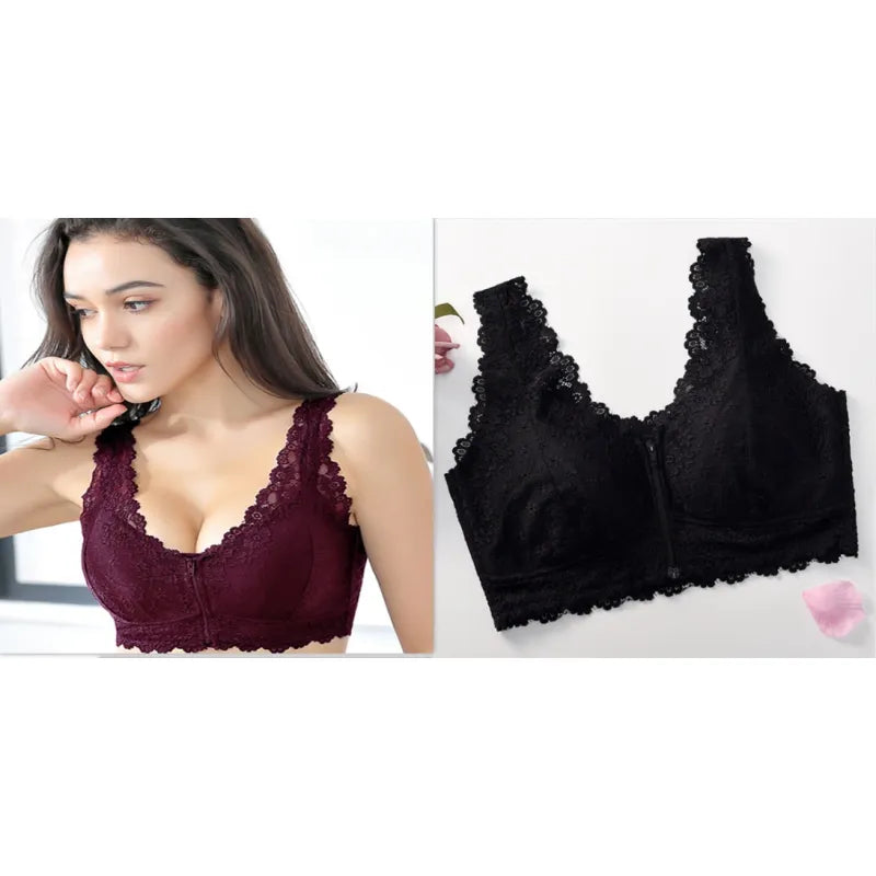 Lace Open-Back Bodysuit – Sexy Lingerie in Black & Purple