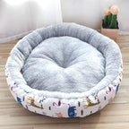 Calming Round Pet Bed – Plush Cotton Cushion for Dogs & Cats | S, M, L