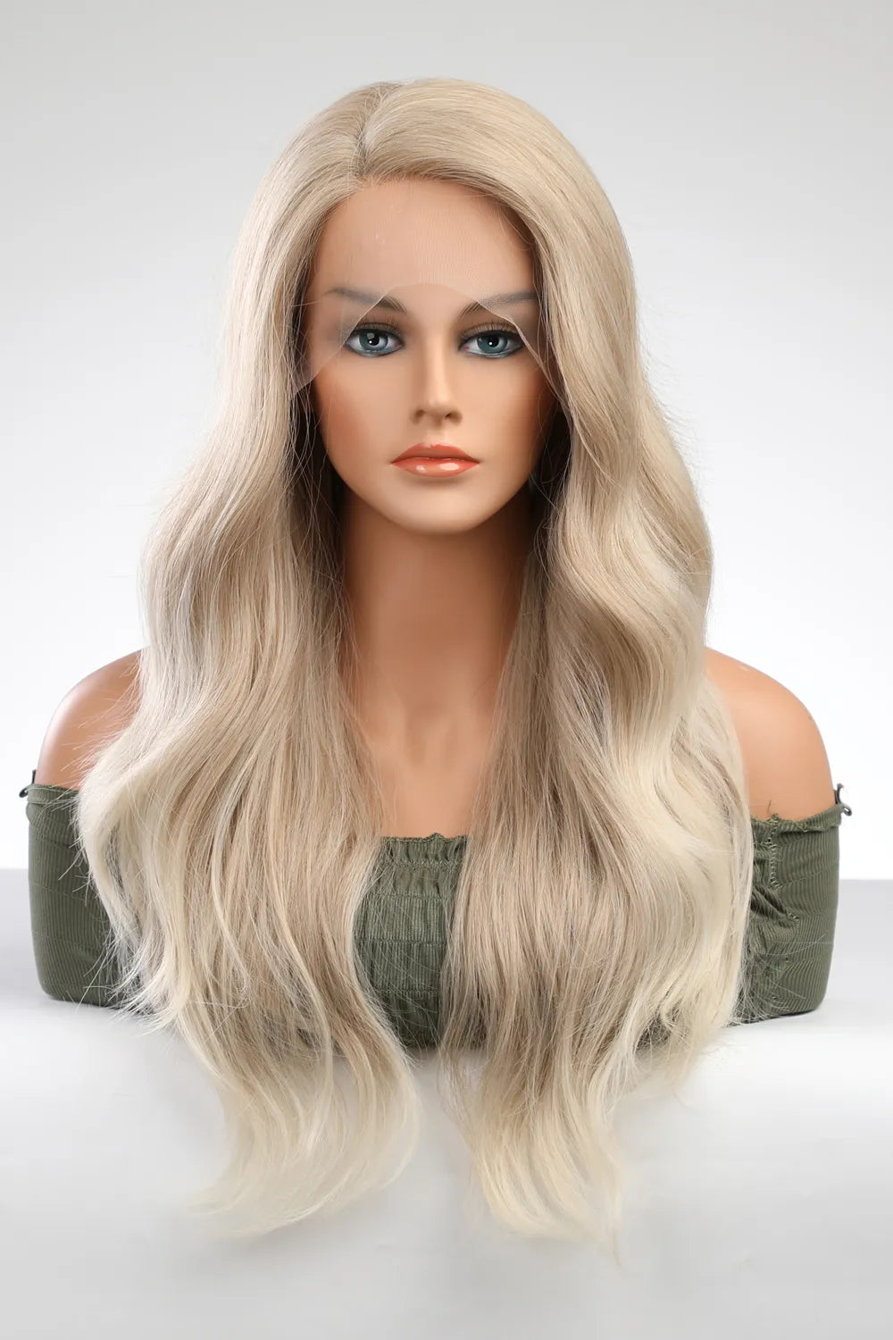 13x2 Lace Front Wig | Synthetic Long Wave 25" – 150% Density, Heat Safe