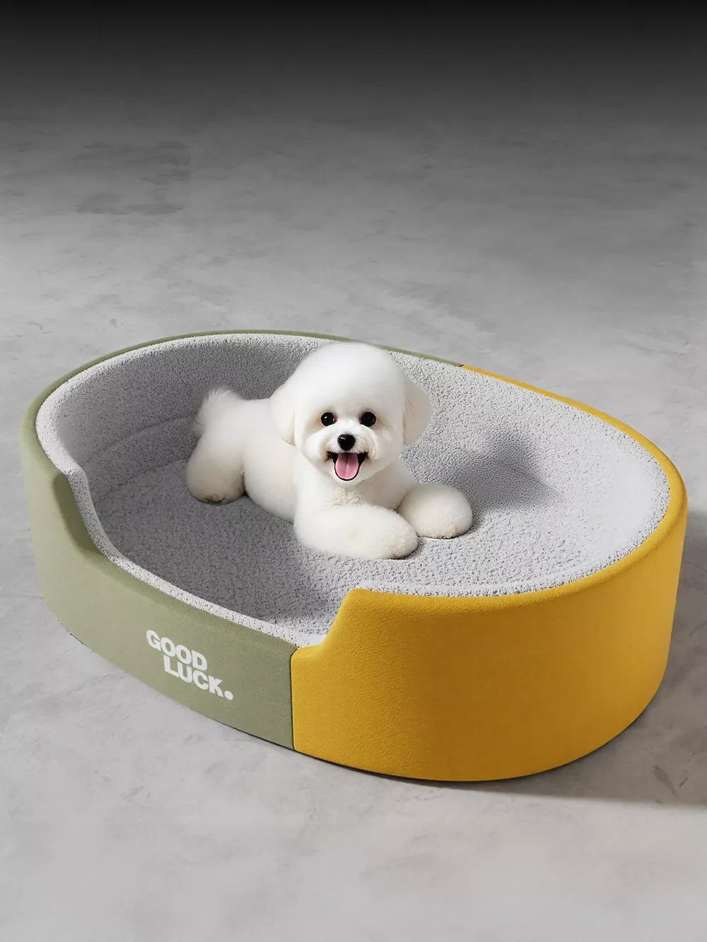 Oval Plush Pet Nest – Ultra-Soft Sponge Bed for Cats & Dogs | S–XL
