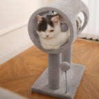 Cat Tree Tower with Tunnel Bed & Scratching Posts – 20.5" Play & Rest Station for Cats