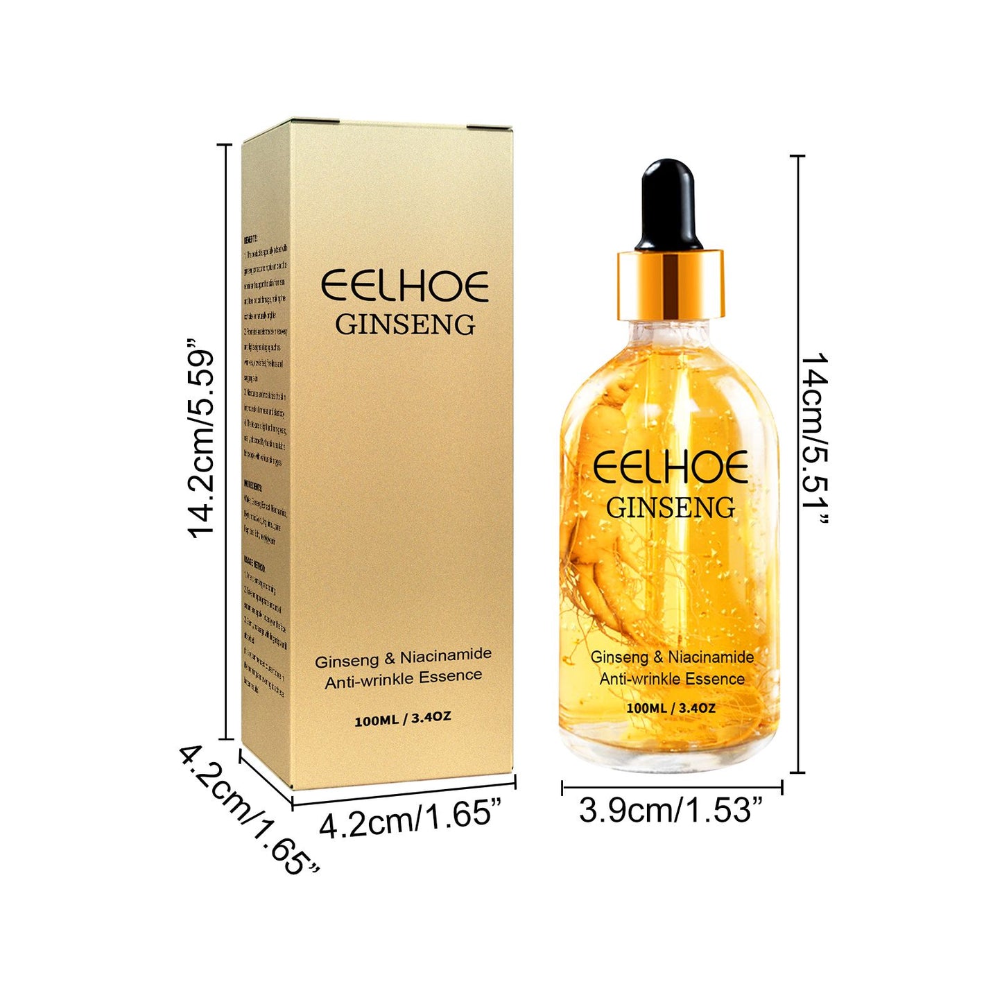 Ginseng Anti-Aging Face Serum – Firms, Brightens & Hydrates with Niacinamide & Hyaluronic Acid