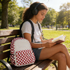 Classic Plaid Backpack - Durable School & Travel Daypack with Laptop Compartment