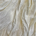 White Crinkle Texture Scarf for Women & Men - Lightweight 70x25 Inch Shawl Wrap
