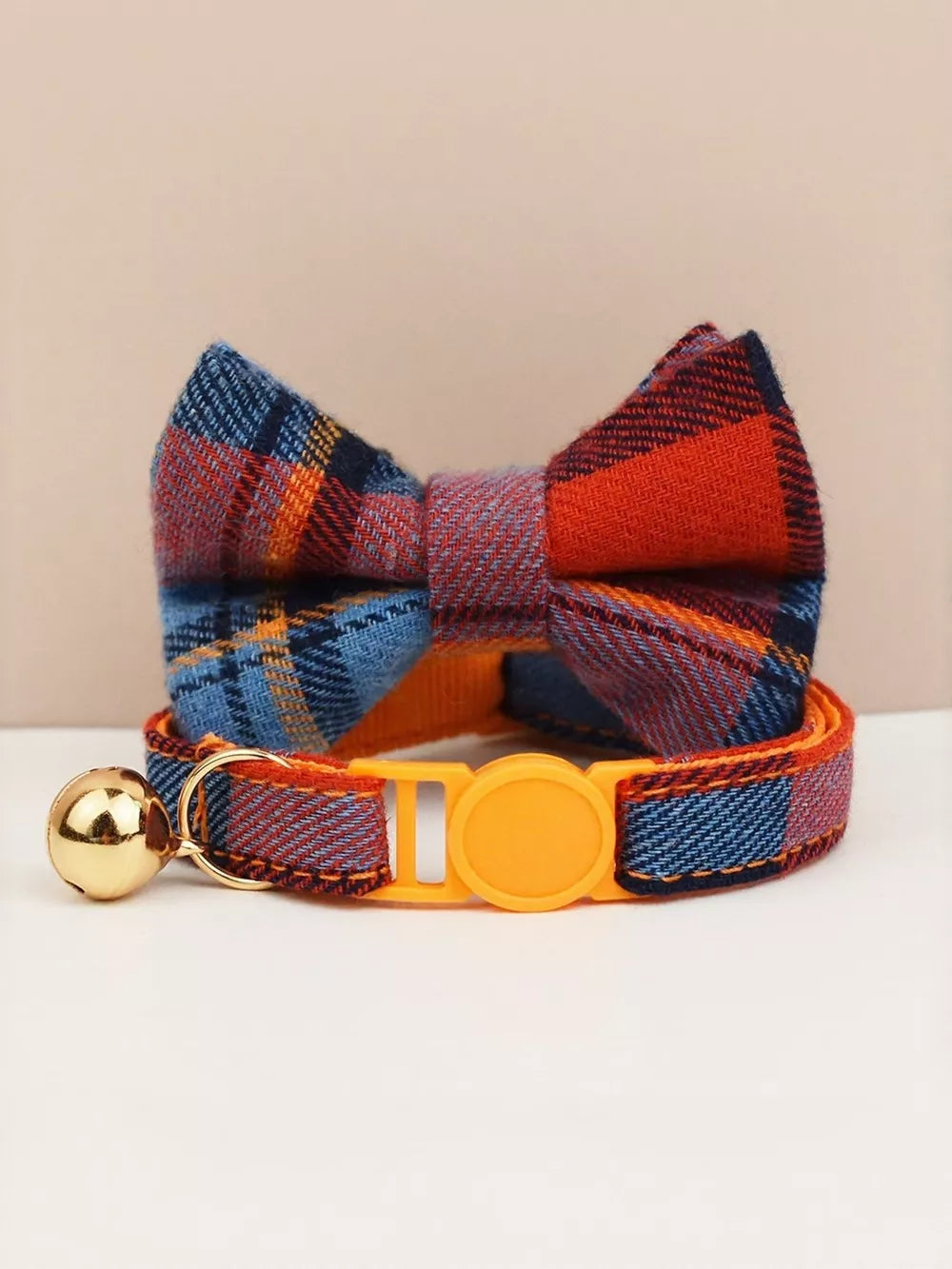 Bow Tie Cat Collar with Bell – 2-Piece Set (Size S & L)