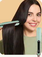 2-in-1 Adjustable Temperature Hair Straightener & Curler – Straight or Wavy, Your Choice