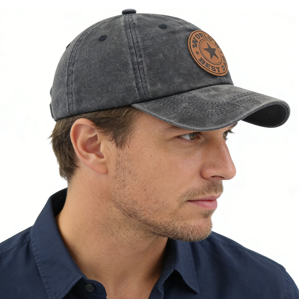 World's Best Dad Baseball Cap - Embroidered Cotton Hat for Men