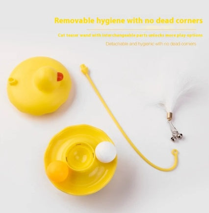 Interactive Duck Cat Toy - Lightweight Teaser Wand for Indoor Play & Exercise