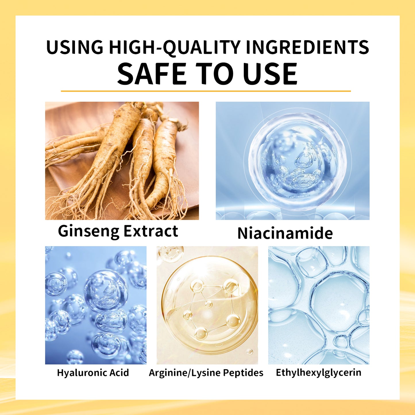Ginseng Anti-Aging Face Serum – Firms, Brightens & Hydrates with Niacinamide & Hyaluronic Acid