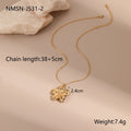18K Gold Plated Flower Jewelry Set | Necklace, Earrings & Ring for Women