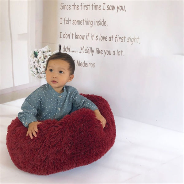 Plush Round Cat Bed – Ultra Soft Faux Fur Nest for Cats & Small Dogs