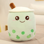 Boba Tea Plush Pillow - Cute Bubble Tea Stuffed Animal Cushion for Kids & Adults