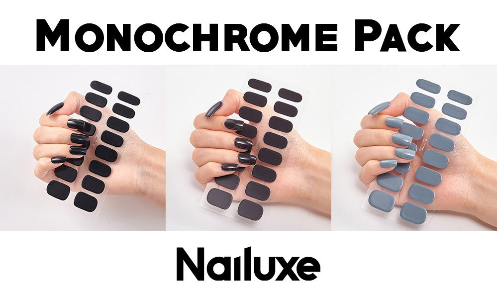 Pure Color Nail Stickers – 16 Solid Shades | Press-On Nail Art Strips