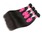 4x4 Straight Wave Lace Closure – 100% Human Hair | Swiss Lace | Natural Color | 8"–26"