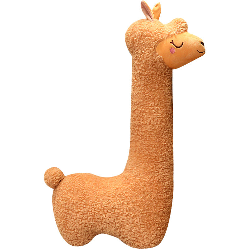 Giant Alpaca Plush Pillow - Soft Huggable Stuffed Animal Toy
